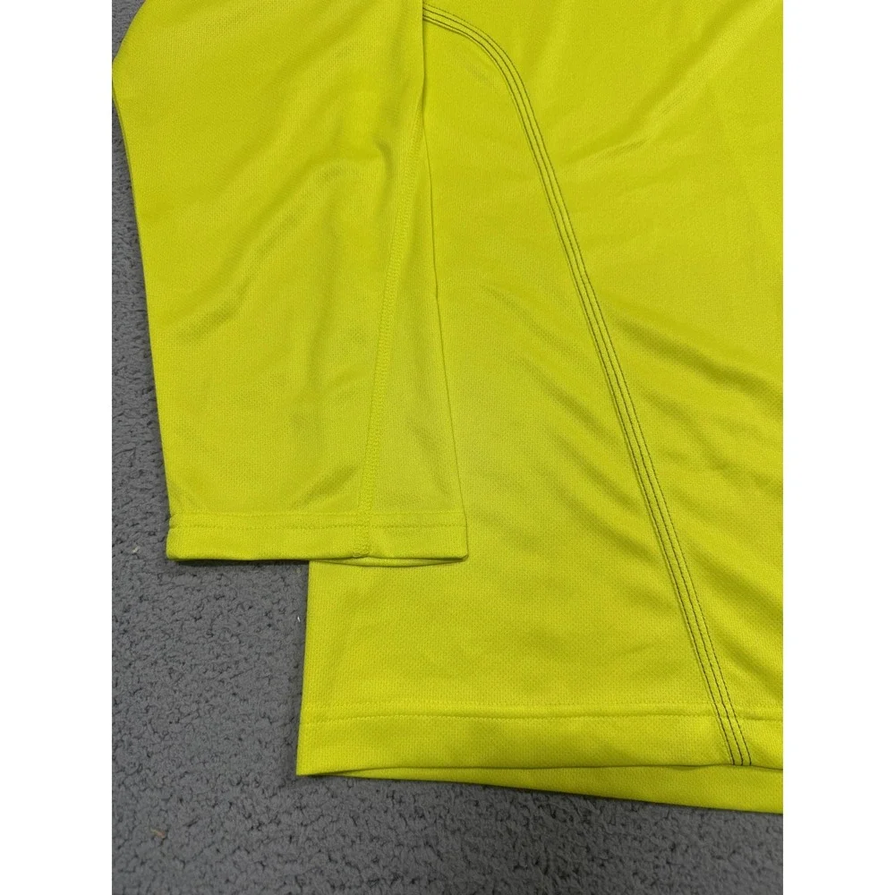 NWT Adidas Climalite Response Shirt Mens 2XL Yellow Long Sleeve Crewneck Running
